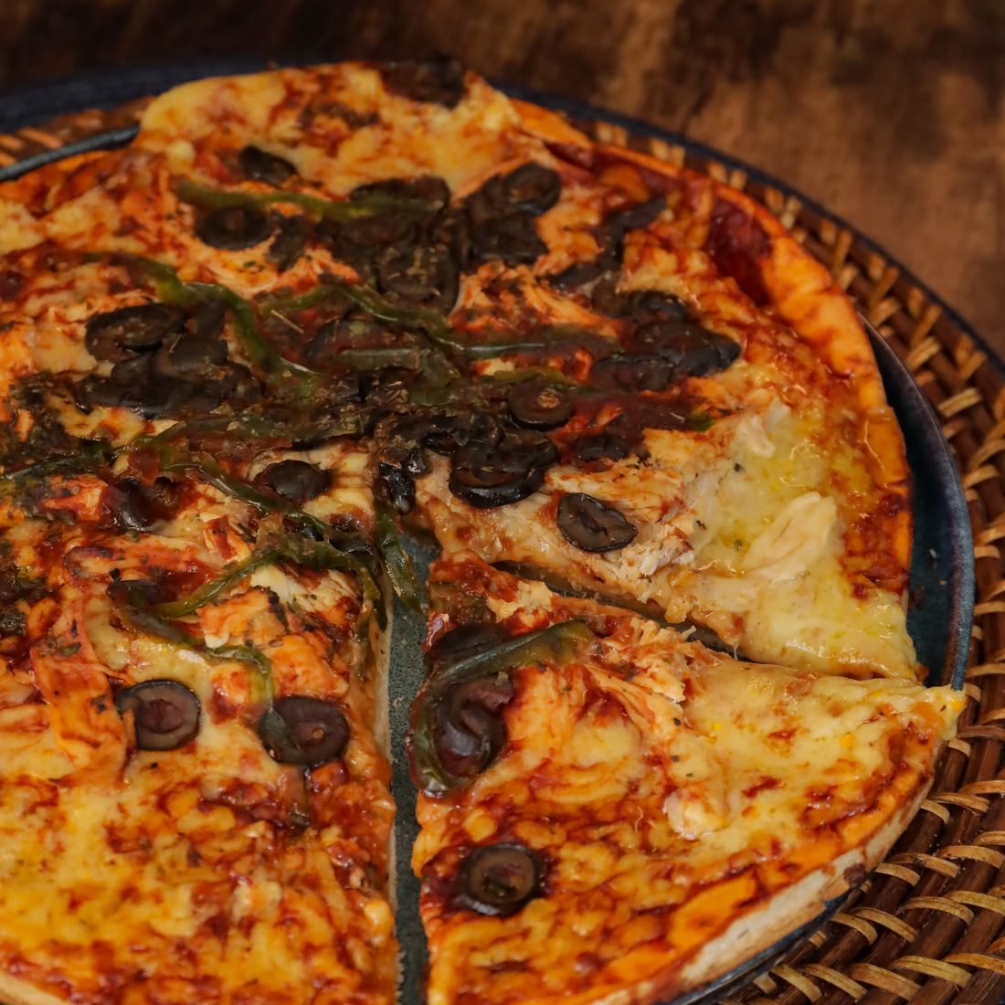Pizza pollo BBQ